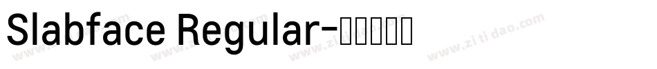Slabface Regular字体转换